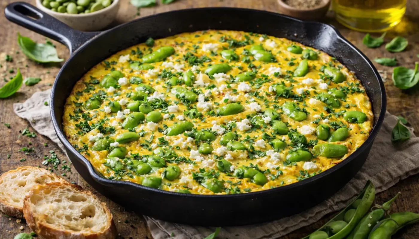 La frittata aux fèves fraîches qui embaume les trattorias romaines