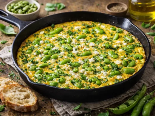 La frittata aux fèves fraîches qui embaume les trattorias romaines