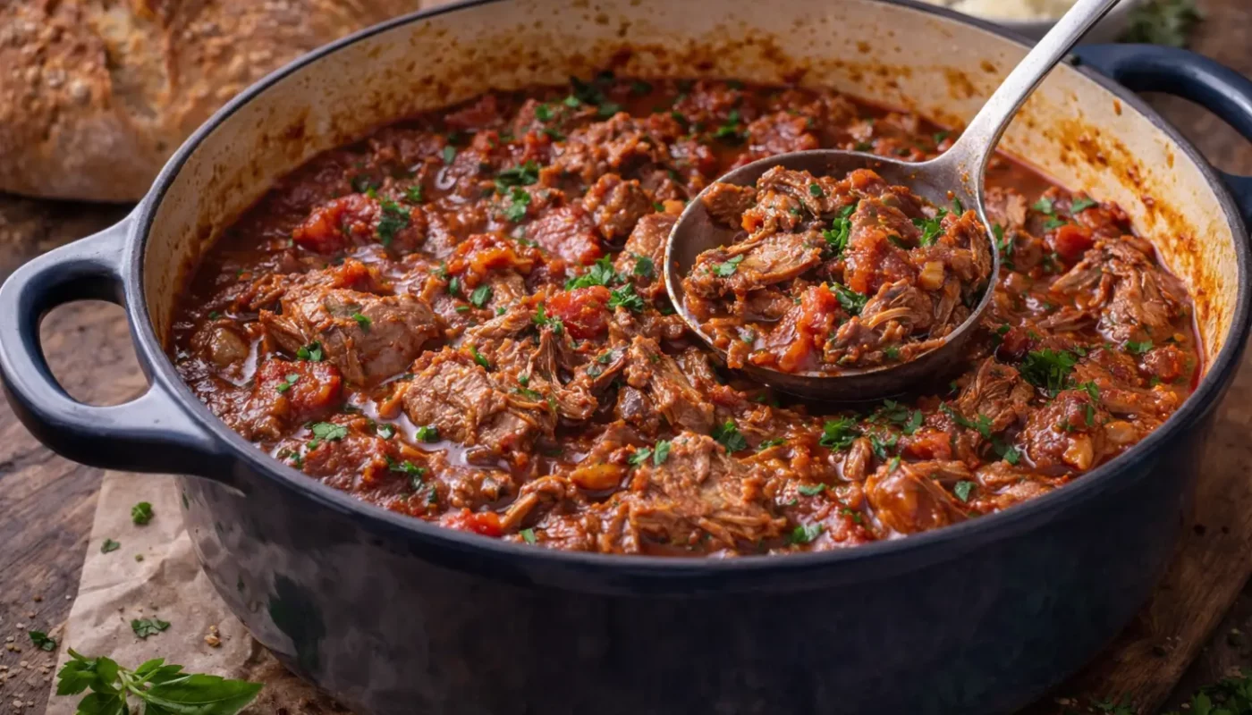 La cocotte de ma tante Carla : 7 heures pour un ragù d'agneau inoubliable
