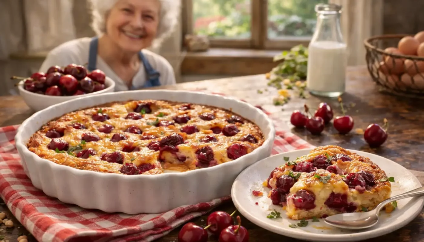 Clafoutis aux cerises fraîches : la version moelleuse de ma tante Lucia