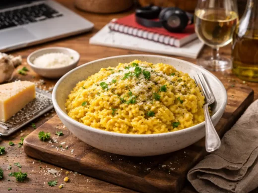 Le risotto que je faisais dans ma chambre d'étudiant à Milan
