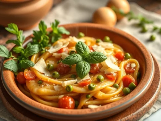 Ces pâtes primavera pleines de légumes verts et de fraîcheur