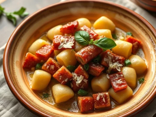 Des gnocchi aux petits pois et pancetta prêts en 20 minutes