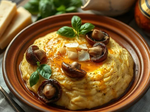 La polenta crémeuse aux champignons qui réchauffe les soirées fraîches