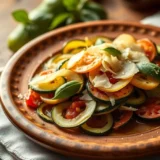 Carpaccio de courgettes au parmesan et citron : le repas léger prêt en 10 minutes