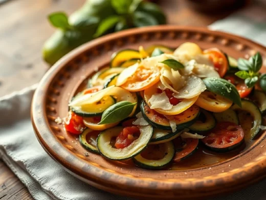 Carpaccio de courgettes au parmesan et citron : le repas léger prêt en 10 minutes