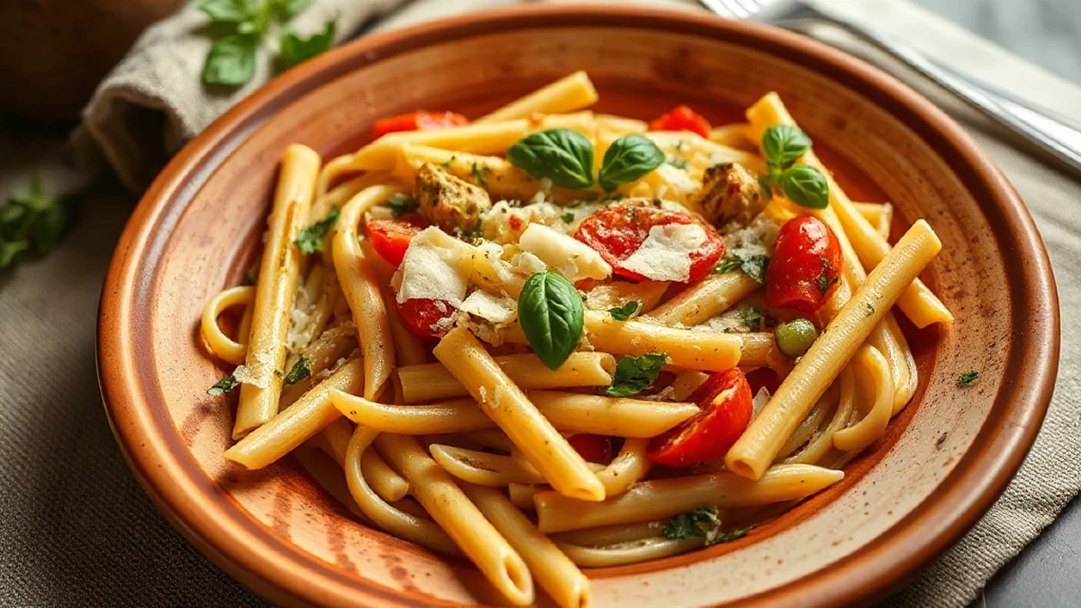 Des penne aux artichauts et pecorino pleines de caractère