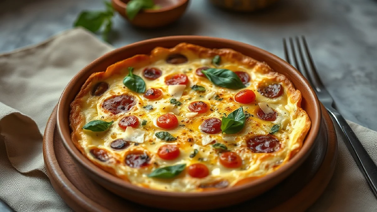 Une frittata italienne aux asperges parfaite pour un dîner rapide