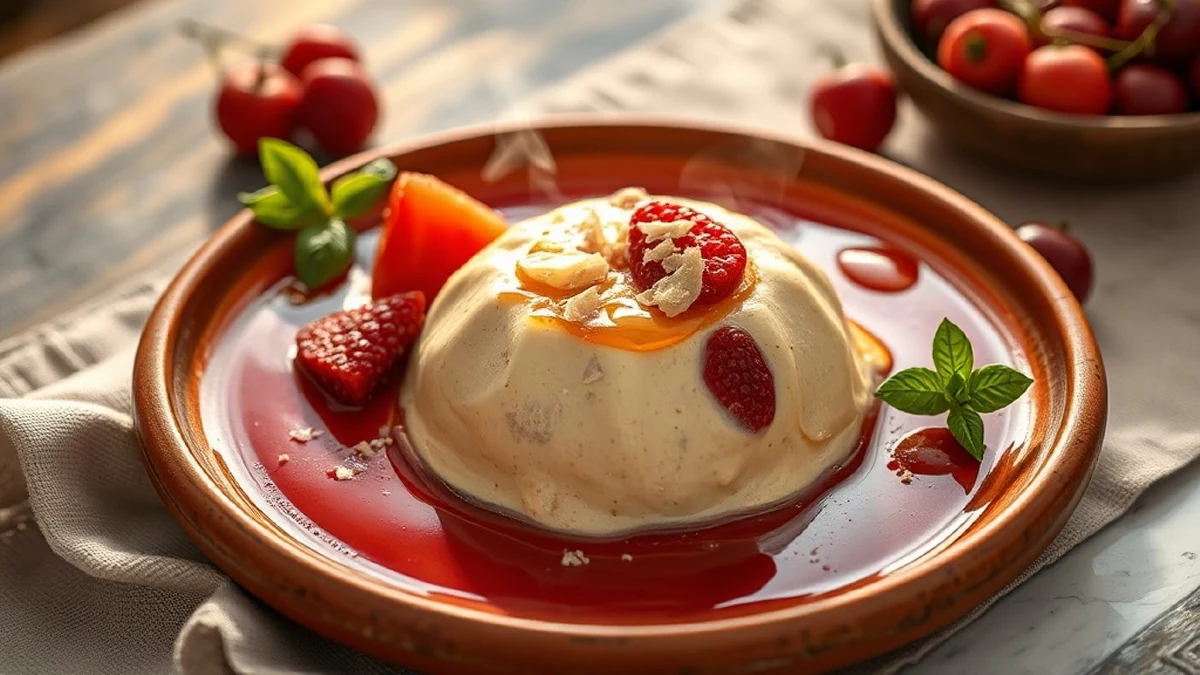Le semifreddo italien aux fruits rouges ultra rafraîchissant